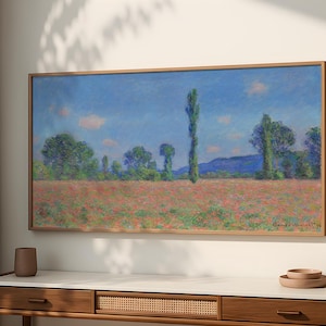 Horizontal Monet Wall Art | Oversized Landscape Poster | Claude Monet Print for Room Decor | SP0112