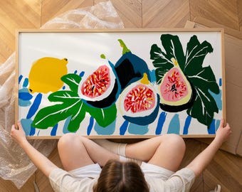 Lemon Fig Kitchen Wall Art Still Life Print SP0345