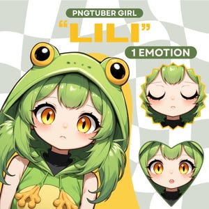 Cute PNGTuber Model | Premade Cute Chibi Vtuber Model | VeadoTube Model | Cute PNG Tuber Model | Vtuber Model, Reactive PNG, GIFTuber