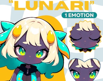 Modelo PNGTuber lindo / Modelo Chibi Vtuber lindo prediseñado / Modelo VeadoTube / Modelo PNG Tuber lindo / Modelo Vtuber, PNG reactivo, GIFTuber