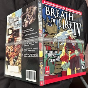 Breath of Fire 4 IV Players Guide CUSTOM Hardcover Reproduction