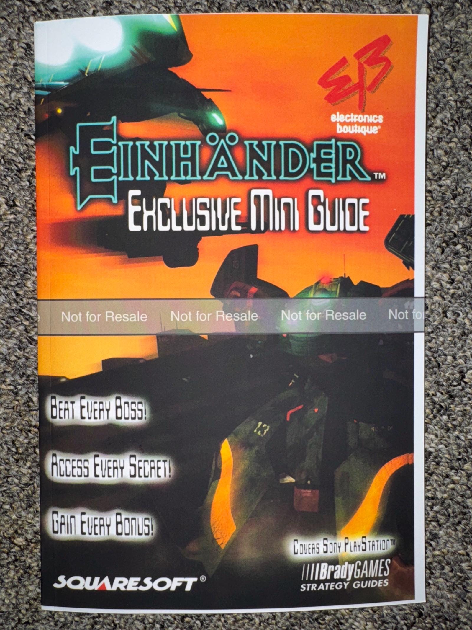 【非売品】PS版『アインハンダー』EINHÄNDER 販促用ポスター２枚セット Einhander Reproduction - Etsy
