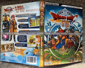 Dragon Quest VII 8 ps2 Players Guide CUSTOM Hardcover