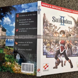Suikoden 2 II ps1 Players Guide CUSTOM Hardcover Reproduction