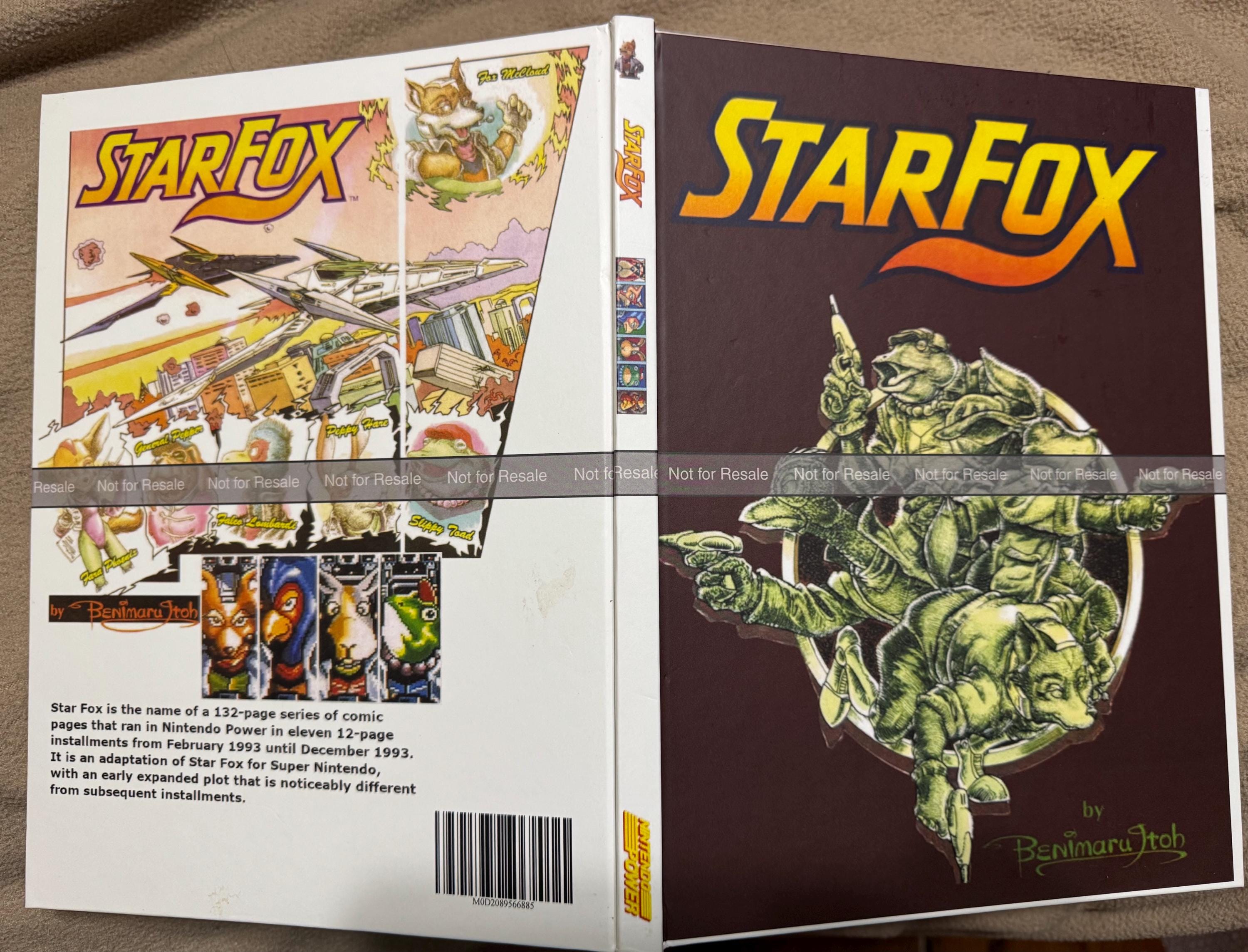 Star Fox Comic Nintendo Power CUSTOM Hardcover Reproduction - Etsy