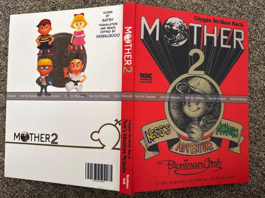 Mother 2 Earthbound Manga English Translated Custom Repro