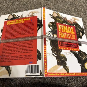 Final Fantasy 3 SNES Guide CUSTOM Hardcover Reproduction