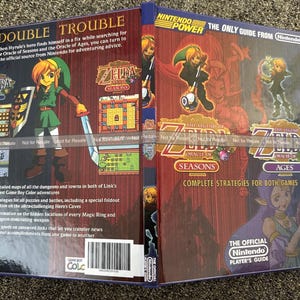 Zelda Oracle of ages/seasons Players game boy color Guide CUSTOM Hardcover Reproduction