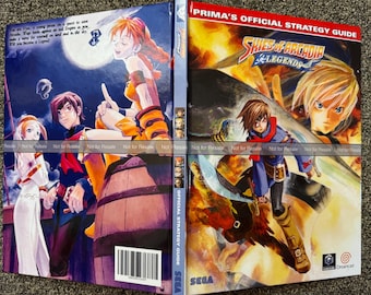 Skies of Arcadia Dreamcast gamecube Players Guide CUSTOM Hardcover Reproduction