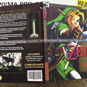 Zelda Ocarina of Time n64 Players Nintendo 64 Guide CUSTOM Hardcover Reproduction
