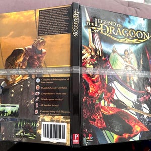 The Legend of Dragoon strategy guide ps1 Players Guide CUSTOM Hardcover Reproduction