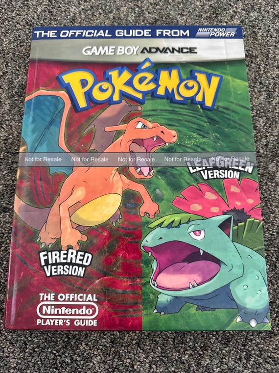 POKEMON TRAINER'S GUIDE NOTICE POKEMON ROUGE FEU VERT FEUILLE