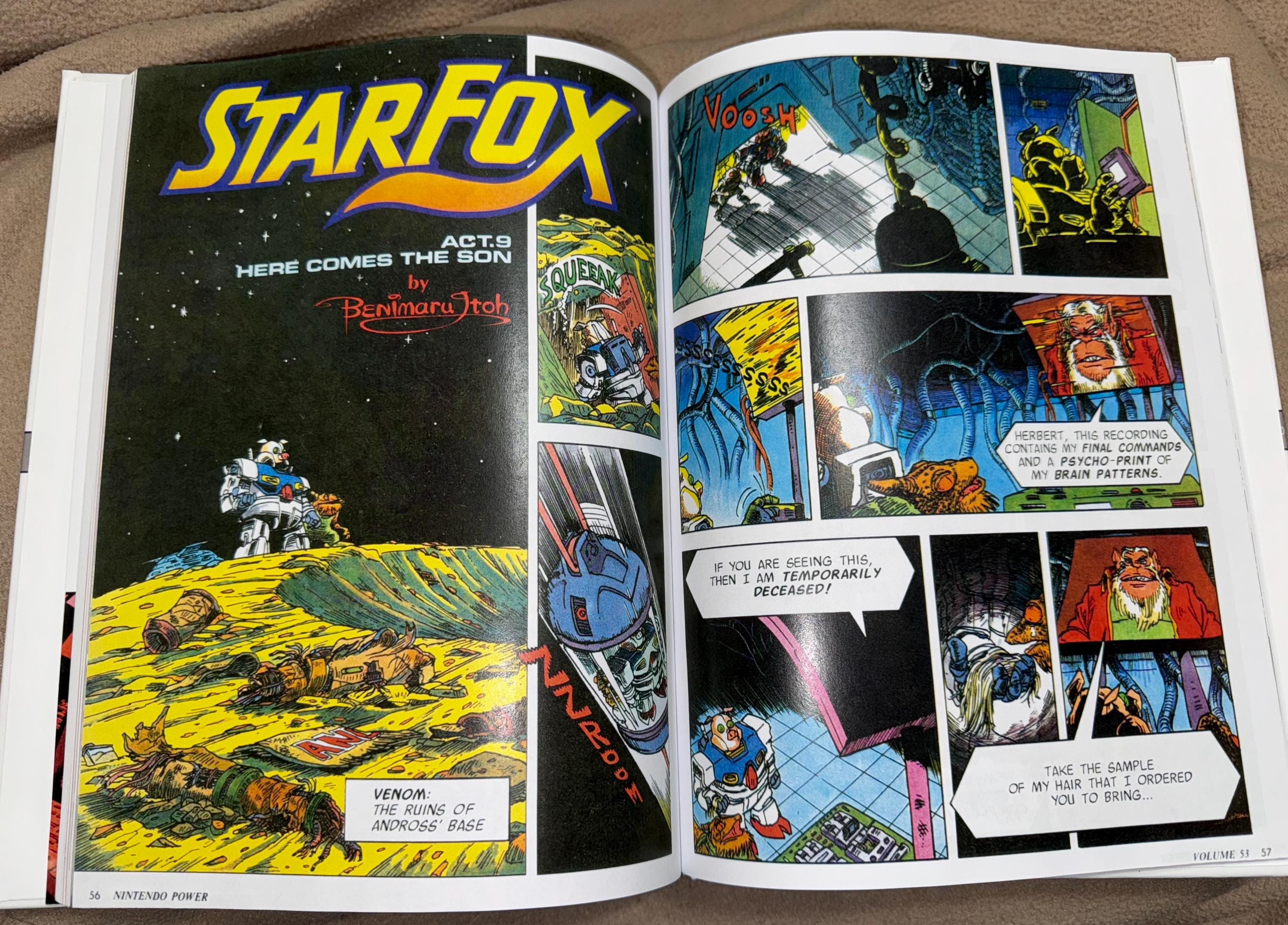 Star Fox Comic Nintendo Power CUSTOM Hardcover Reproduction - Etsy