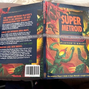 Super Metroid SNES Players Guide CUSTOM Hardcover Reproduction