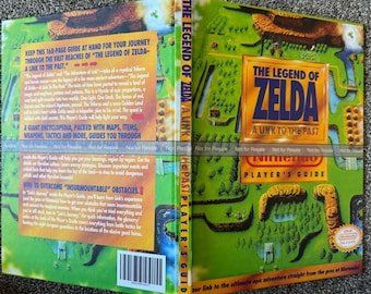 Zelda: a link to the past SNES Guide CUSTOM Hardcover Reproduction matte finish