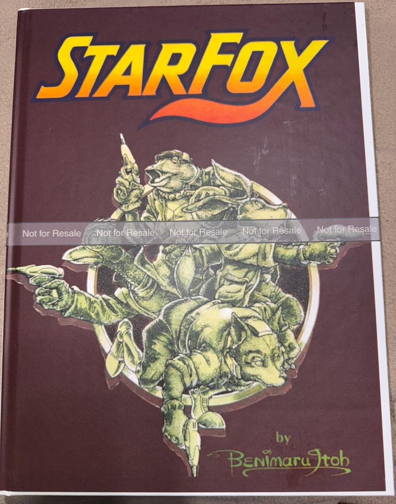 Star Fox Comic Nintendo Power CUSTOM Hardcover Reproduction - Etsy