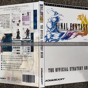 64.99 sold out pls wait for more Final fantasy x ps2 Players Guide CUSTOM Hardcover Reproduction