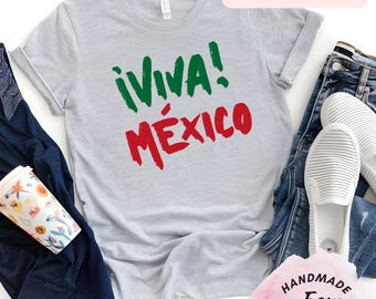 Viva Mexico Shirt, Mexican Pride Graphic Tee, Cinco de Mayo Outfit, Mexico Travel Shirt, Fiesta Celebration Top