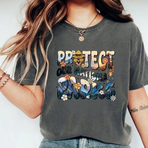 Comfort Colors® Protect Our National Parks Shirt, 2 Sides Environmental Activism Tee, National Park Resist Bear Tee