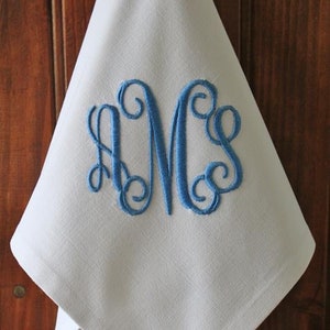 Custom Linen Napkin, Embroidered Monogram Napkin, Dinner Fabric Cloth Napkin, Christmas Napkin, Reusable Napkin, Personalized Napkin