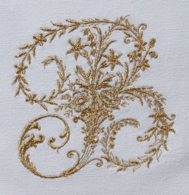 Vintage French Linen Monogram Personalized Embroidered Cushion Etsy