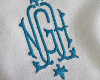Monogram Napkin, Personalized Linen Napkin, Embroidered Napkin, Dinner Fabric Cloth Napkin, Custom Napkin, Christmas Napkin, Reusable Napkin