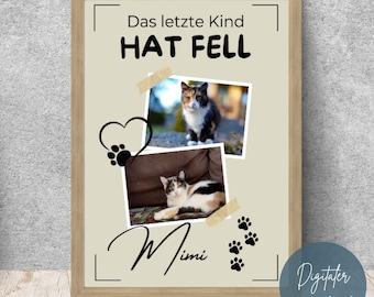 Regalo para dueños de gatos, regalo personalizado para dueños de gatos, póster de gato personalizado, póster personalizable, decoración de pared de gato