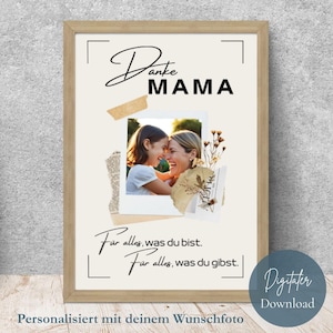 Cadeau Fête des Mères Idée Cadeau Personnalisé Fête des Mères Cadeau Personnalisé pour la Fête des Mères Idée Cadeau Merci Maman Fête des Mères avec Photo
