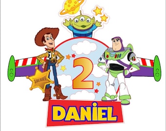Toy Story 3D Digital Cake Topper – SVG Files for Cricut and Silhouette | Birthday, Party, Decoration