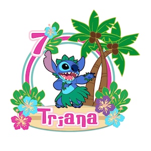Decorazione per torta con motivo 3D a punto hawaiano