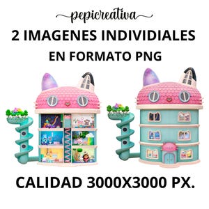 2 Gabby&#39;s Dollhouse PNG Clipart Images | Digital Illustrations
