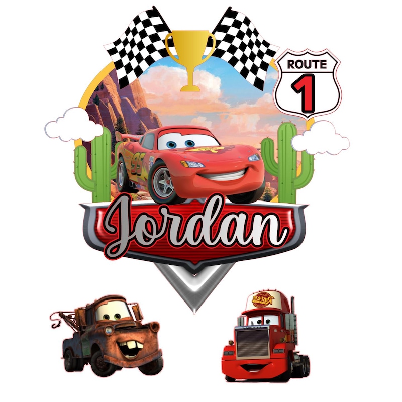 Cars topper - Etsy España