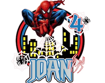 Cake Topper 3D Digital Spiderman – Archivos SVG para Cricut y Silhouette | Cumpleaños, Fiesta, Decoración