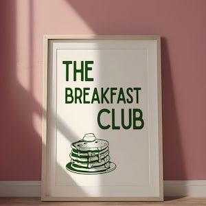 The Breakfast Club | Printable Home Decor | Modern Digital Wall Art | Minimalist Prints | Instant Download Wall Art | Aesthetic Prints