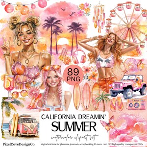 Ensemble de cliparts California Dreamin'