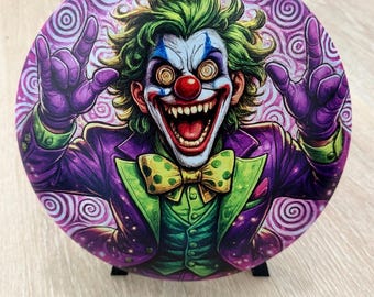 Nuevo disco de disc golf personalizado Joker Clown. Discraft, Discmania, Axiom, MVP, Innova: elige tu molde.