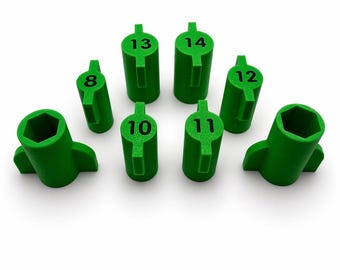 Destornilladores de plástico para vasos de 8 mm a 15 mm, 1/2" / Herramientas para la construcción de pedales / Organización de herramientas / Reemplazo de vasos Rocket