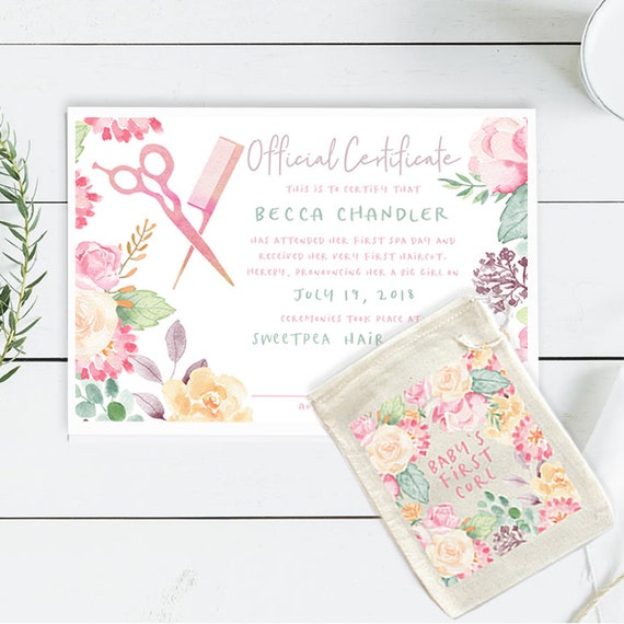 baby's first haircut keepsake