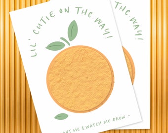 Wildflower Seed Paper Party Favors: Lil&#39; Cutie Baby Shower (Set of 10 - 2.5x3.5&quot;)