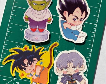 Dragon Ball Stickers | Goku, Piccolo, Vegeta, Trunks | DBZ