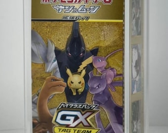 Caja de refuerzo de clase alta del set ETB japonés de Pokémon, estuche de acrílico con expositor