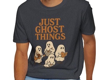 Grappig spook-T-shirt: vintage Halloween-T-shirt met verborgen details