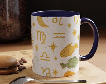 Tasse à café du zodiaque : motif constellation enveloppant, cadeau astrologie