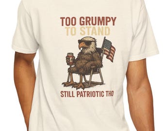 Funny Bald Eagle 4th of July T-Shirt: Patriotic USA Tee