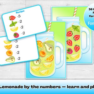 Let’s Make Lemonade: Counting Game for Kids | Educational Math Activity | Preschool Learning, Numbers 1-10, Fine Motor Skills