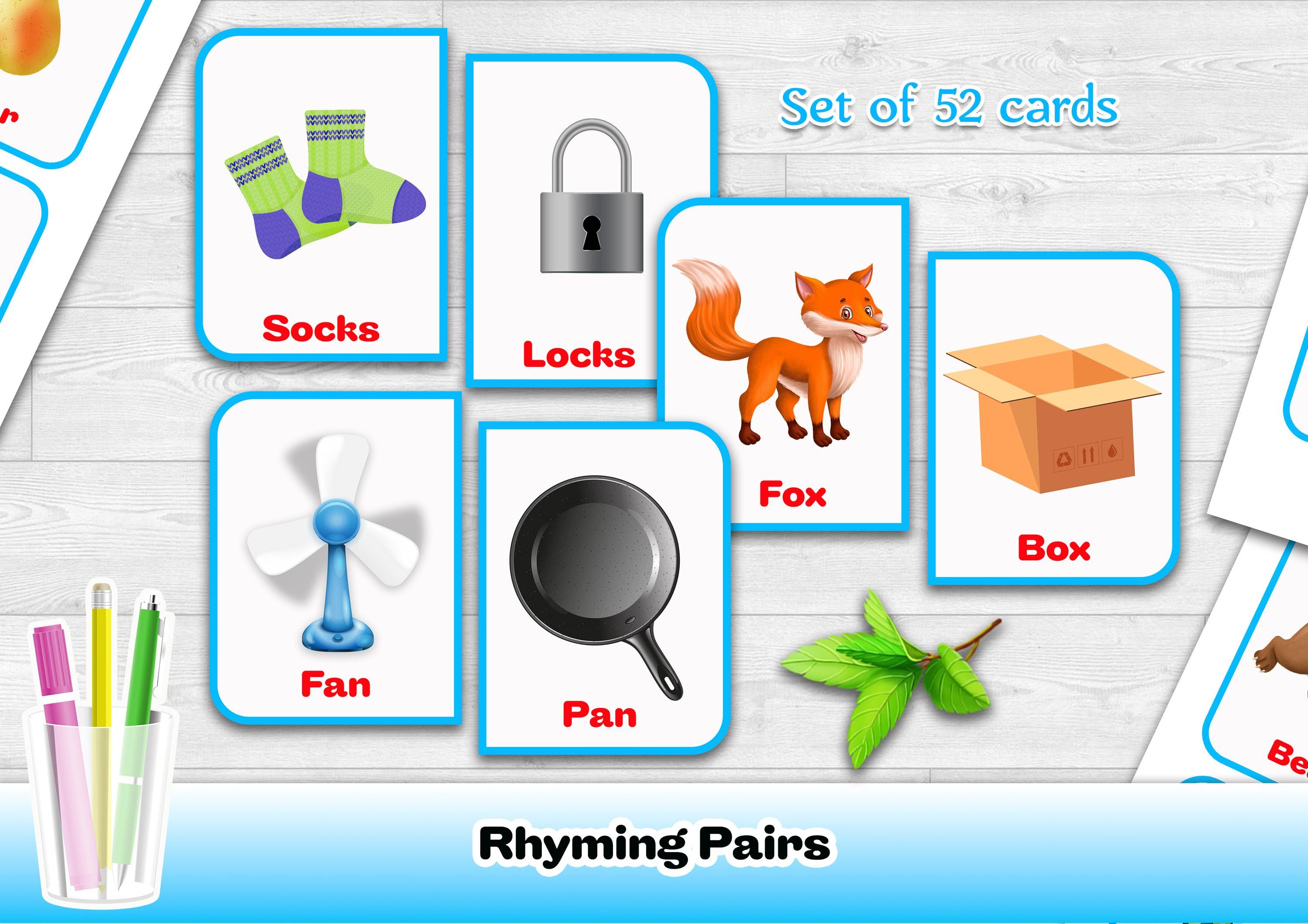 Is Rhyming A Language Feature Printable Rhyming Words Game: Speech Therapy, Language Development ...