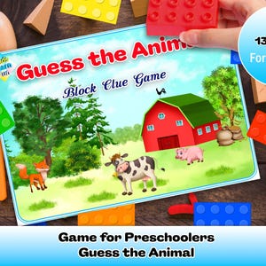 Jogo educativo "Adivinhe o animal" para crianças