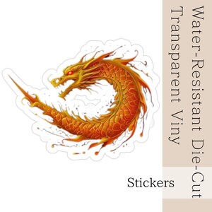 Transparent Waterproof Vinyl Sticker | Die-Cut Outdoor Decal for Laptop, Car, Bike (2″/3″/4″/5″/6″)