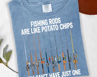 Funny Fishing Rods Graphic Tee - Fisherman Gift