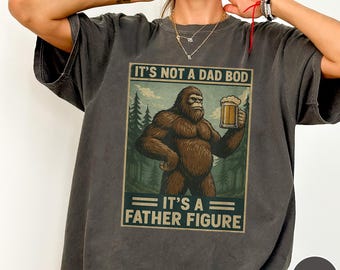 No es una camiseta de papá, camiseta divertida de papá con Bigfoot, camiseta de cerveza Sasquatch, camiseta de figura paterna, camiseta divertida de regalo para papá